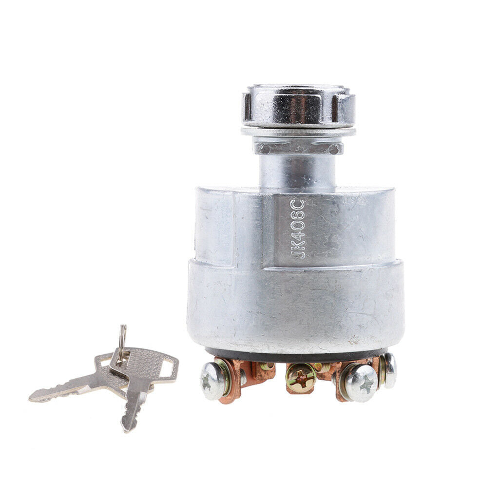 Universal Ignition Starter Cylinder Lock Switch Key for Farm Vehicle Tractor