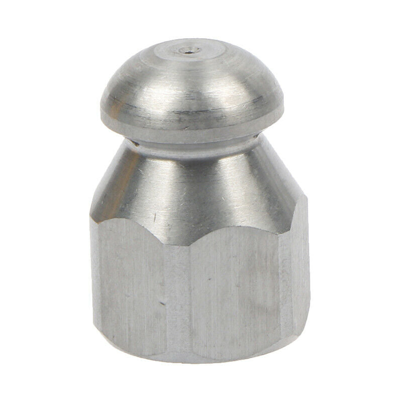 1/4"Inch Pressure Washer Drain Sewer Cleaning Female Nozzle Stainless Steel^DF