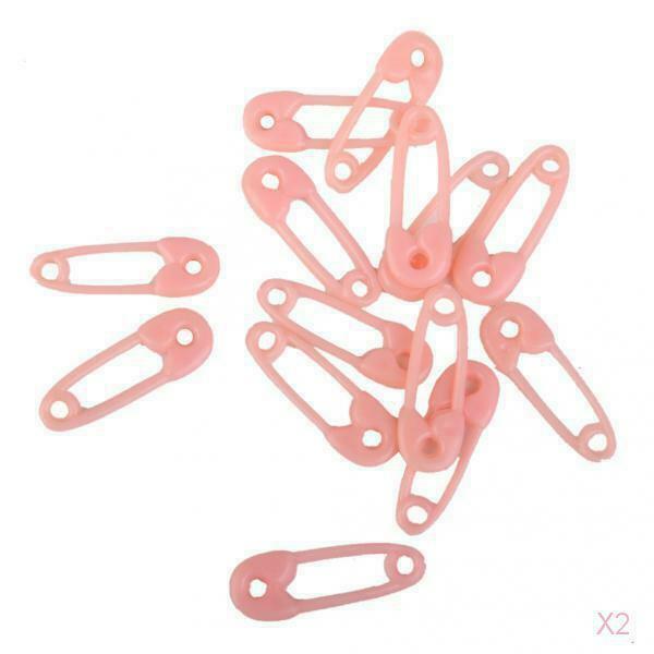 100pcs Mini Safety Pin Pink Girl Baby Shower Favors Decor