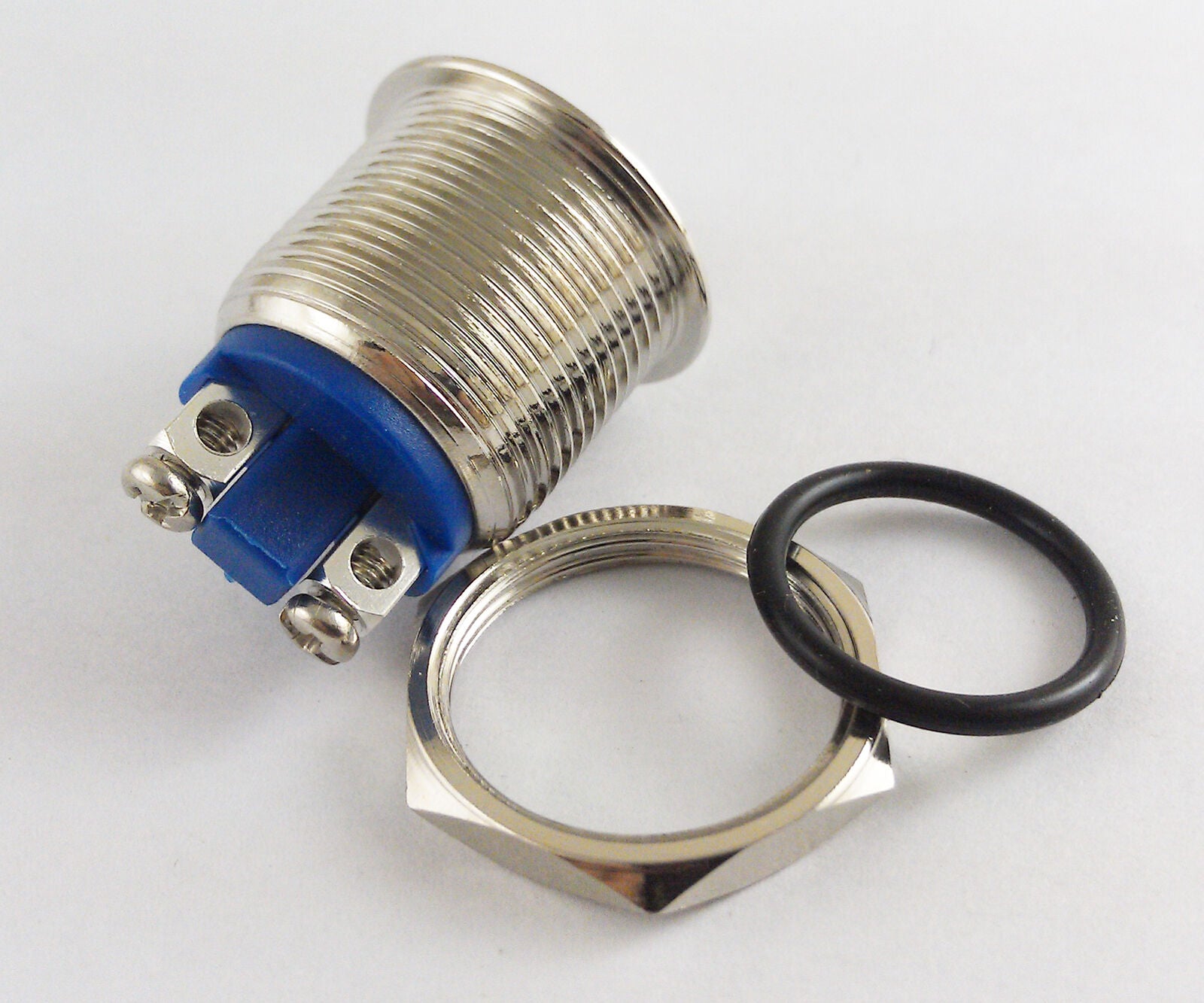 10pcs 250V 19mm QN19-A1 Metal Flat Top Push Button Momentary Waterproof Switch