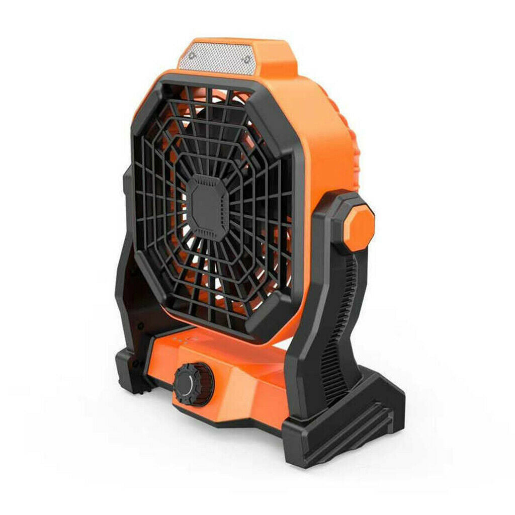 Mini USB Solar Fan LED Light Adjustable Speed 3-Balde Quiet Outdoor Desk Fan