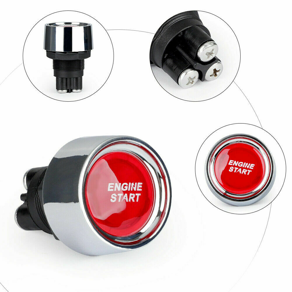 Auto Accessories 12V/24V 50A Car Engine Key-less Start Button Ignition Starter