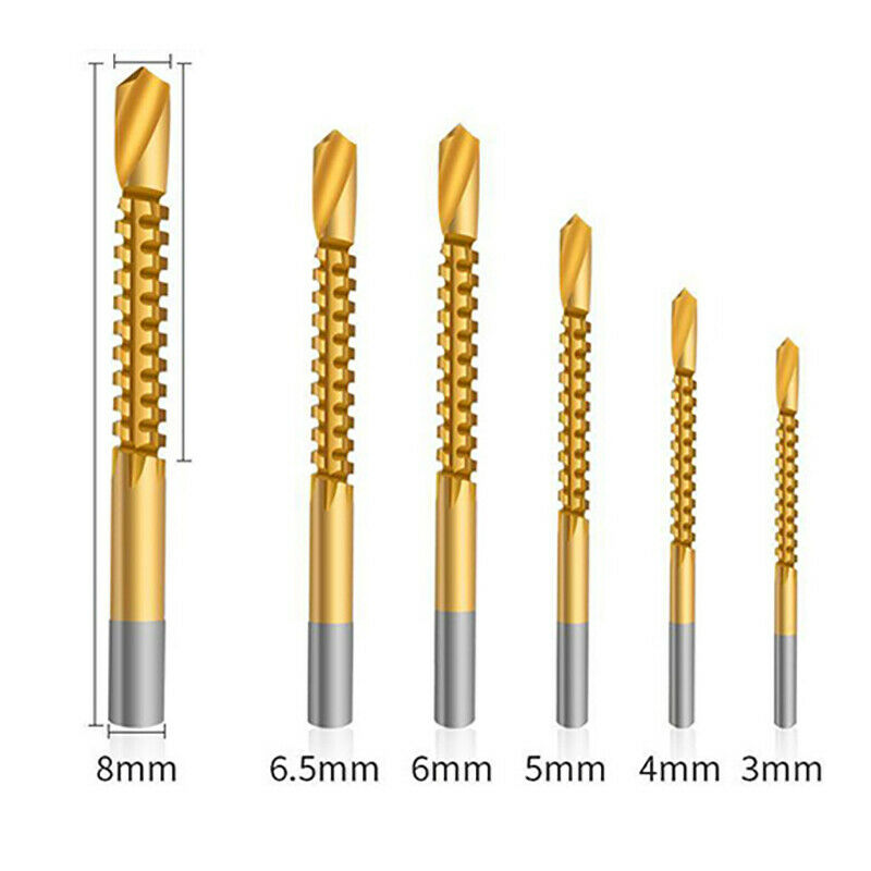 6pcs/set Cobalt Drill Bit Set Spiral Screw Metric Composite Tap Twist set