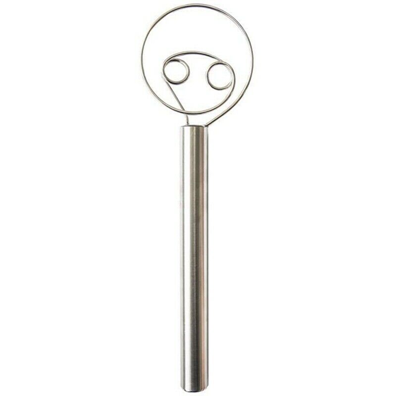 Danish Whisk with 2 Eye Design Stainless Steel Easy to Use and Clean No NeedL2T9