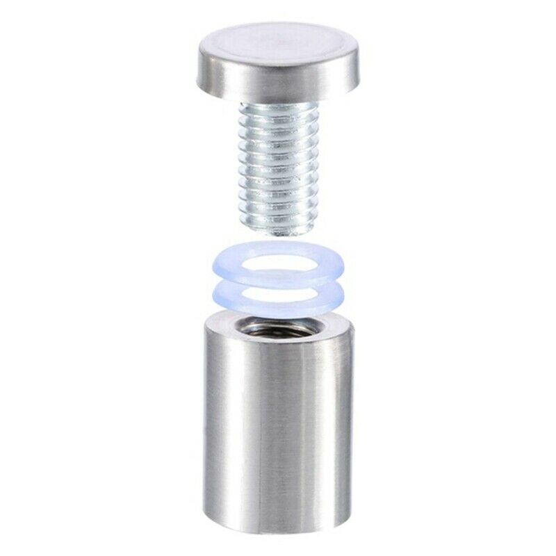 60Pcs Sign Standoff Screws Advertising Screws Stainless Steel Wall Standoff MoD1