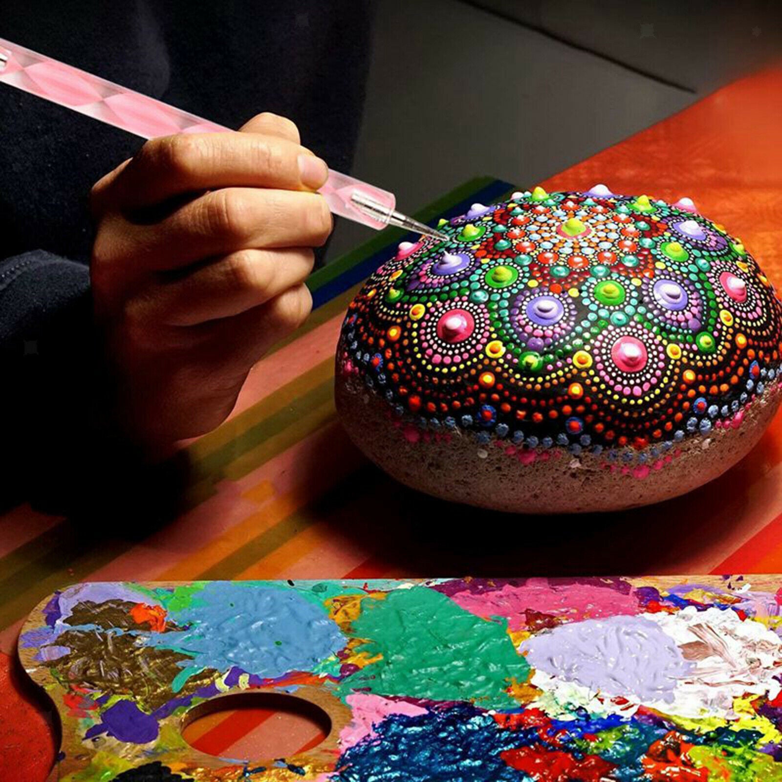 33 Pcs / Set Mandala Dotting Painting Tool Stick Ceramic Carving