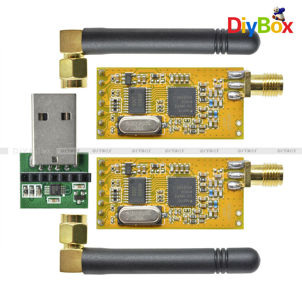 New APC220 Wireless RF serial Data Modules With Antennas USB Converter F Arduino