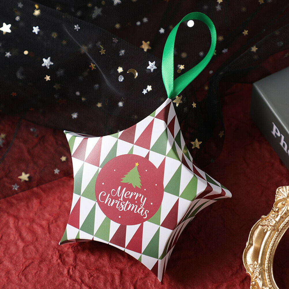 Christmas Paper Boxes Chocolate Candy Boxes Paper Gift Stars Christmas Gift Box