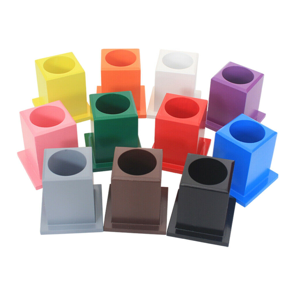 11Pcs Wooden Pen Holder for Student School Supplies Home Office Accessories