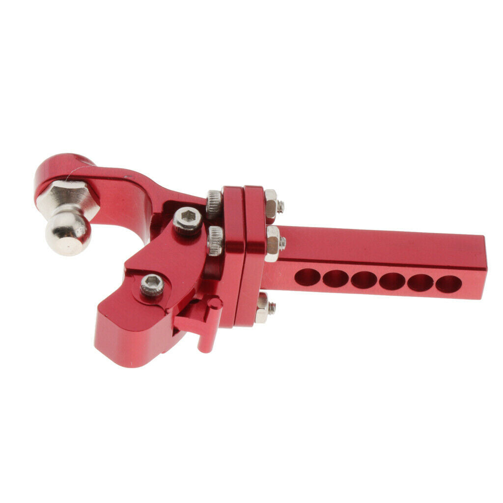 Metal Red RC Car Drop Hitch Receiver for 1/10 Axial SCX10 90046 Replacements