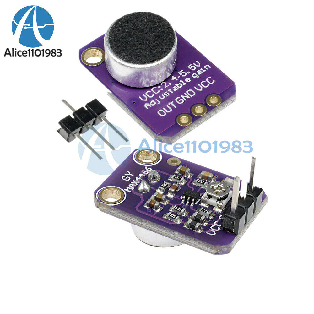 5PCS GY-MAX4466 Electret Microphone Amplifier with Adjustable Gain for Arduino