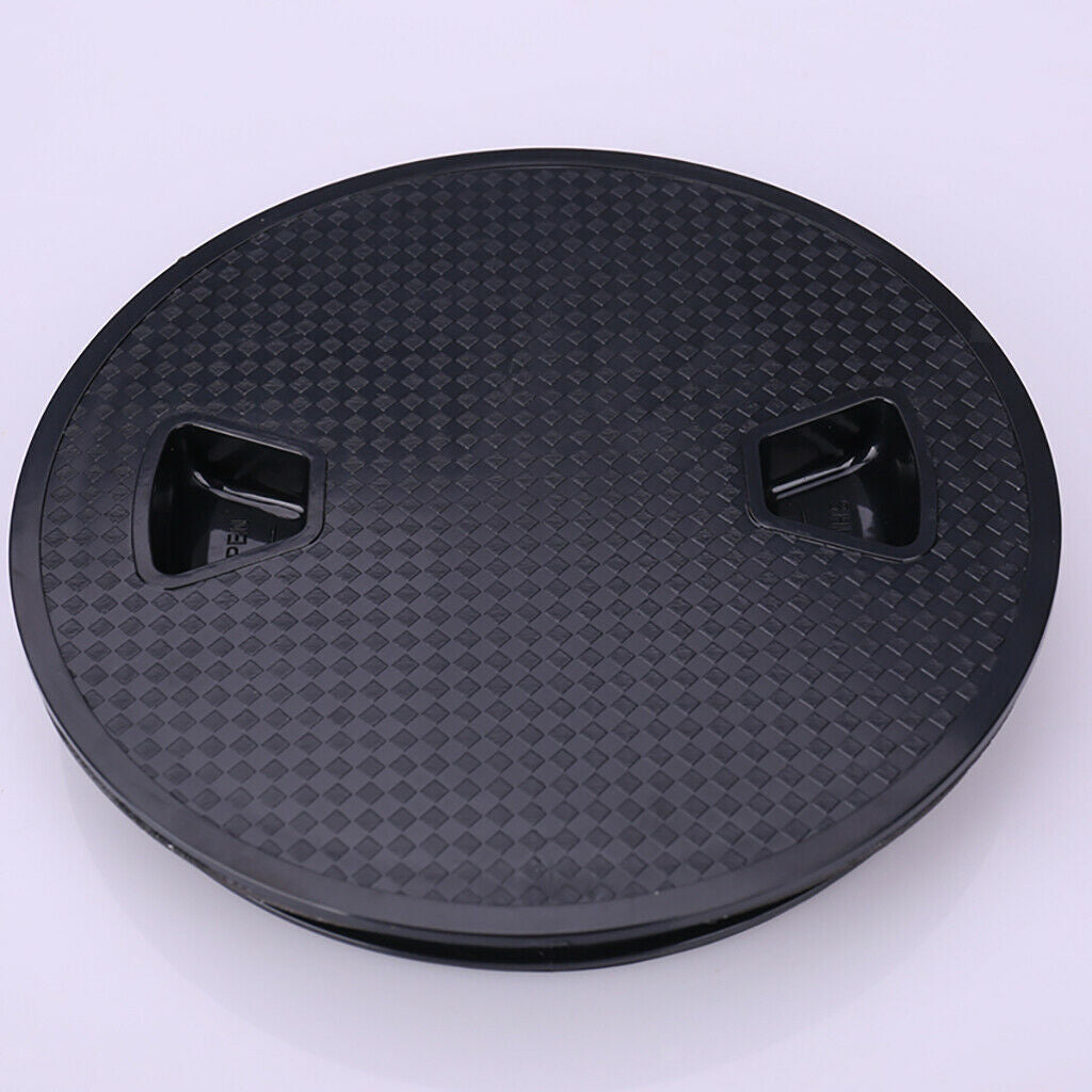 4" Marine Sails Screw Out Deck Plate Inspection Hatch Access Boat RV Black