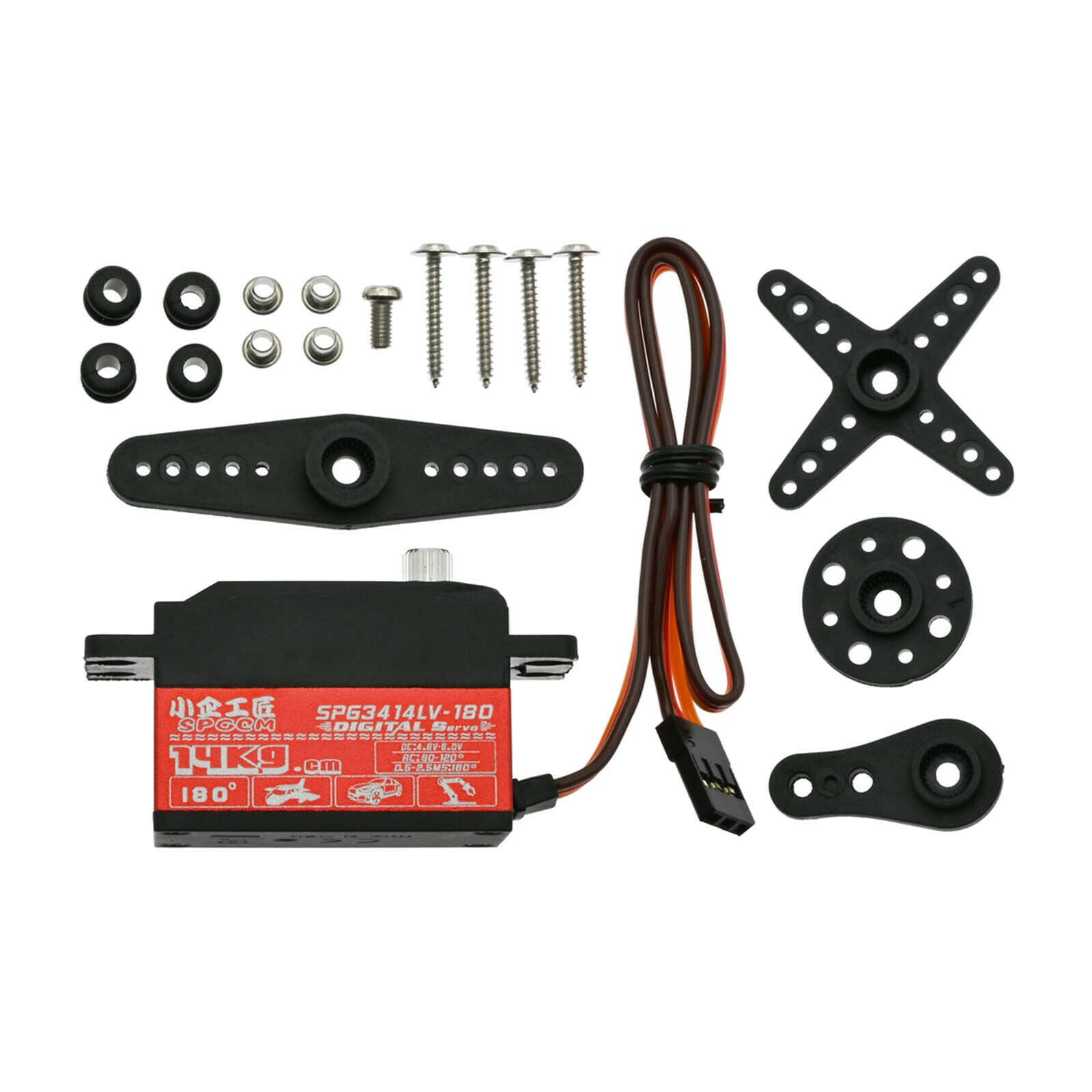 14kg Waterproof Full Metal High Torque Digital Servo for 1/10 Crawler Trucks