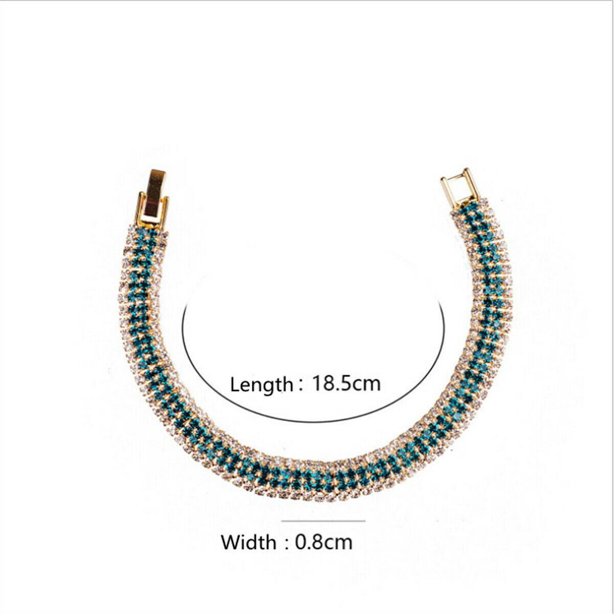 Fashion Women Luxury Crystal Rhinestone Bracelet Bangle Wedding Jewelry Gift