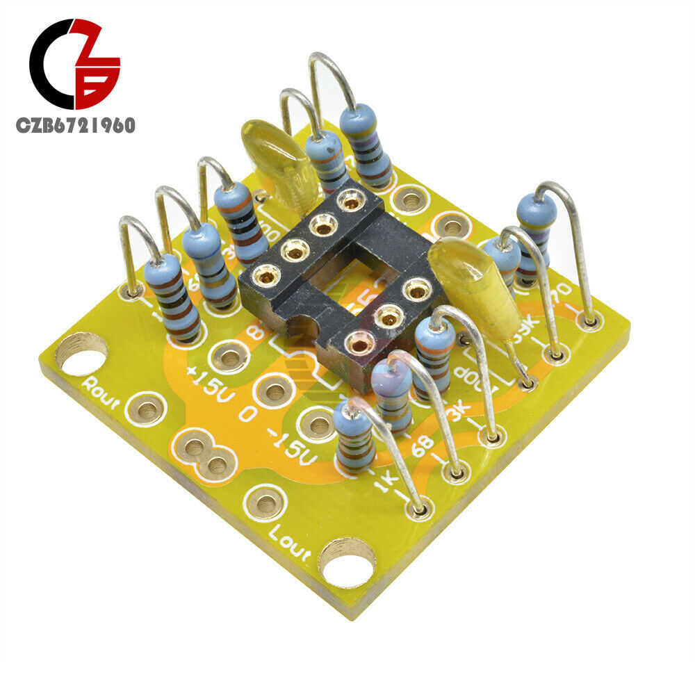 Dual OP Amp Preamp DC Amplification Empty Board for NE5532 OPA2134 OPA2604 AD826