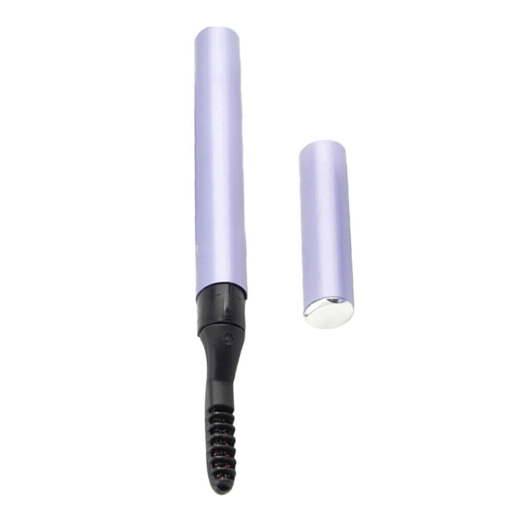Fast Heating Mini Electric Eyelash Curler Long Lasting Eyelashes Comb Brush