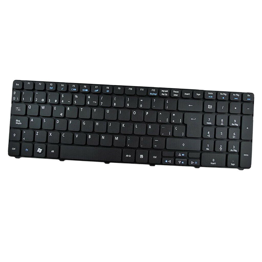 Laptop SP QWERTY Spanish Keyboard Replacement Fits for Acer AS5741G Black