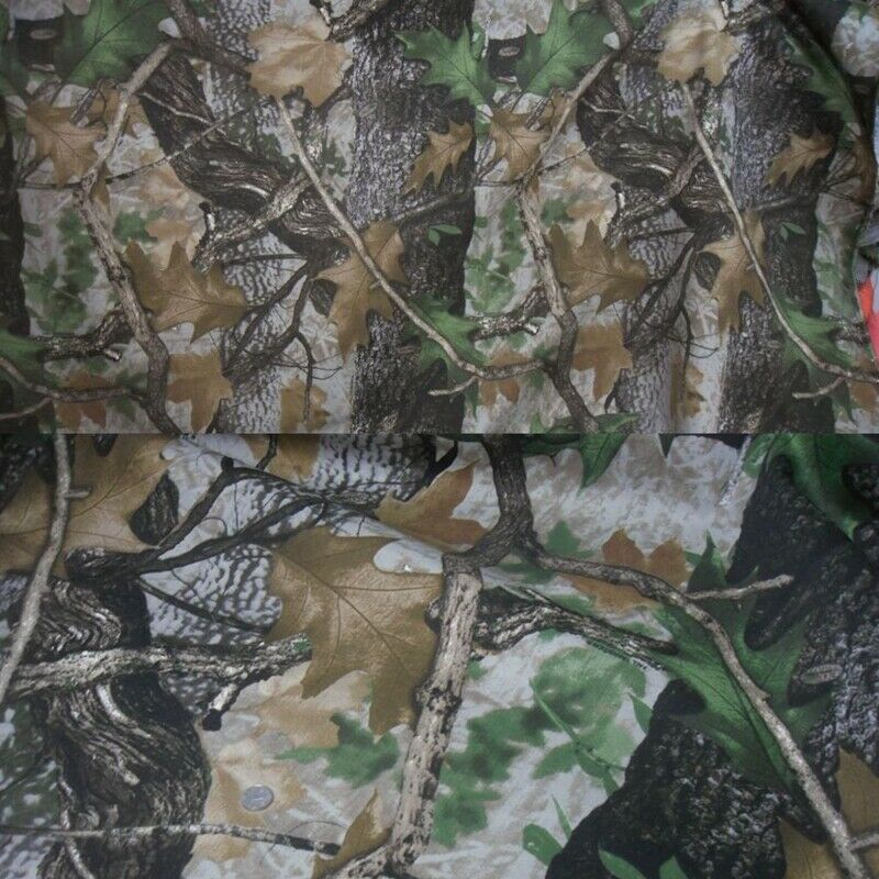 1.42M Width Bionic Camo Fabric Polyester Tree Leaves Camouflage Cloth f/Hunting
