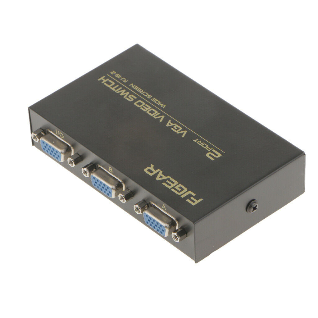 Compact 2-port bidirectional VGA switch KVM switch 2 In 1 Out switch box