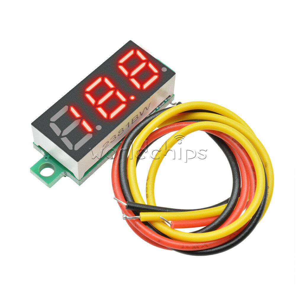 DC 0-100V 0.28" LED Red Voltmeter Digital Display Voltage VOLT METER 12V 24V