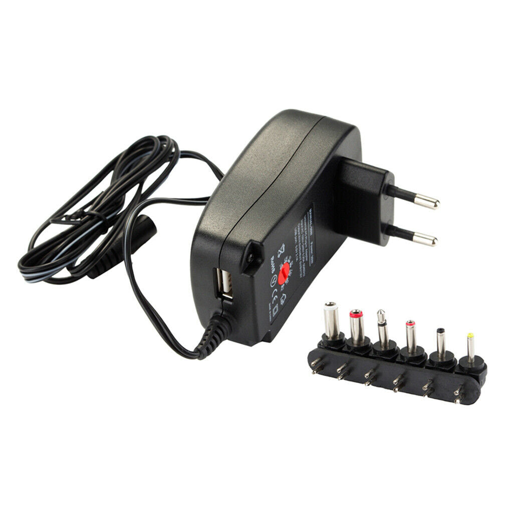 2.1A 30W 3V 4.5V 5V 6V 7.5V 9V 12V AC DC Charger Power EU Adapter Converter