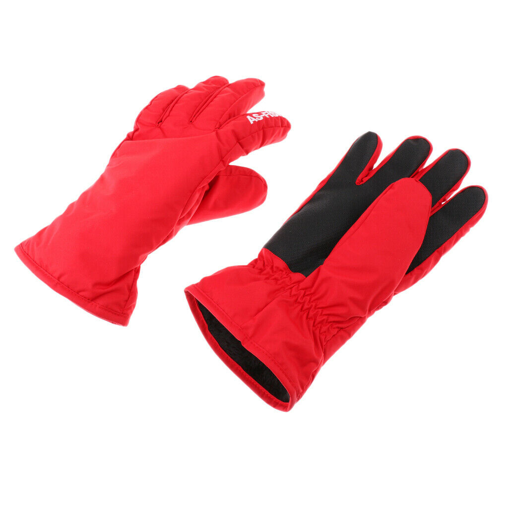 Ski Snowboarding Gloves Winter Sports Hiking Waterproof Cycling S Red