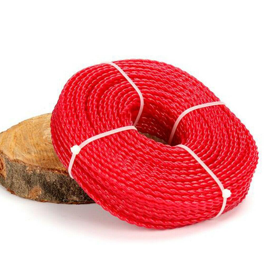 50m Nylon Trimmer Line Rope Roll Cord Cable Wire Grass Strimmer Garden Outdoor