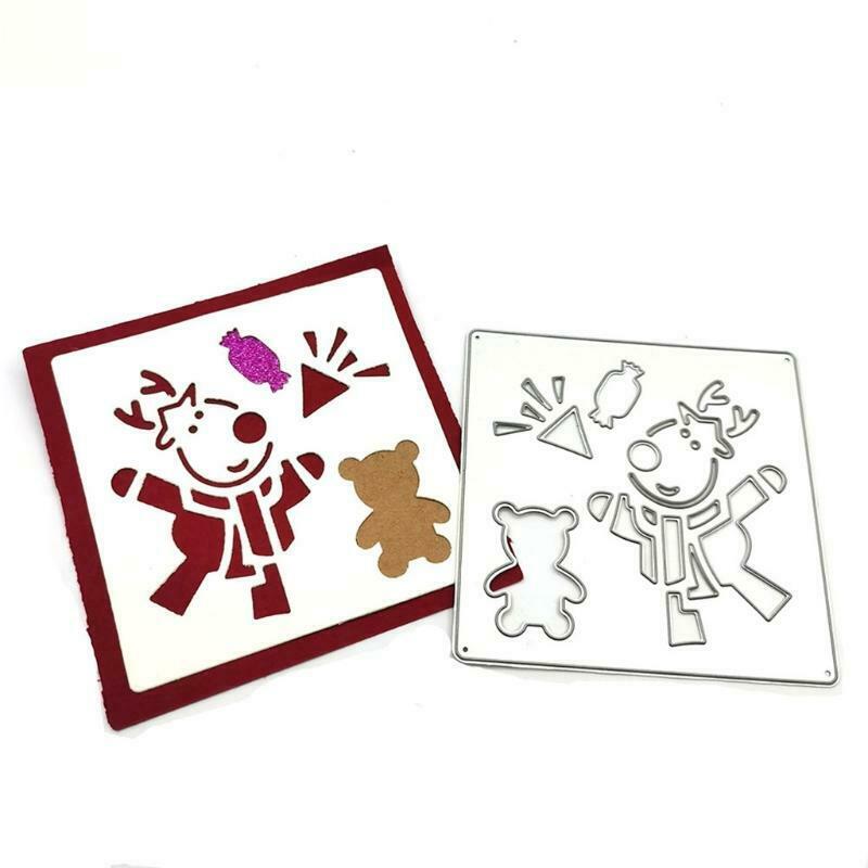 Cute Metal Cutting Dies Handmade Creative Christmas Party Favor Ornaments DIY