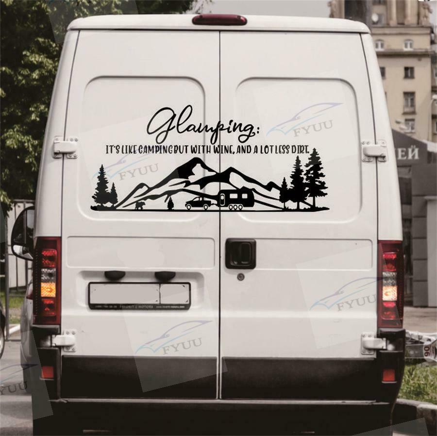 For Camper RV Trailer Stripes Graphics Waterproof Vinyl Graphics Car Stickers 6x