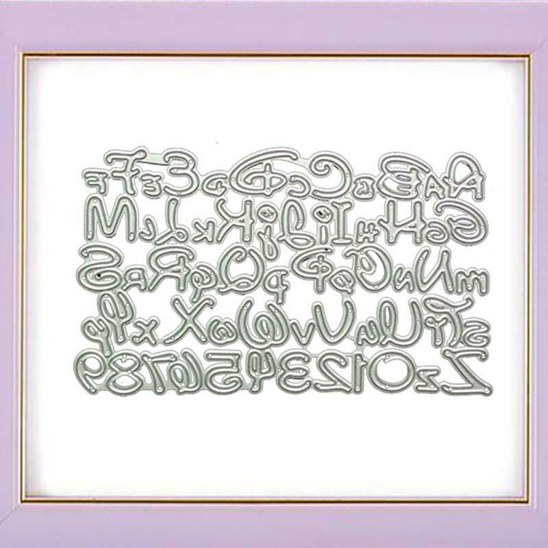 Letters Number Metal Cutting Dies Stencil DIY Scrapbooking Album Paper Template