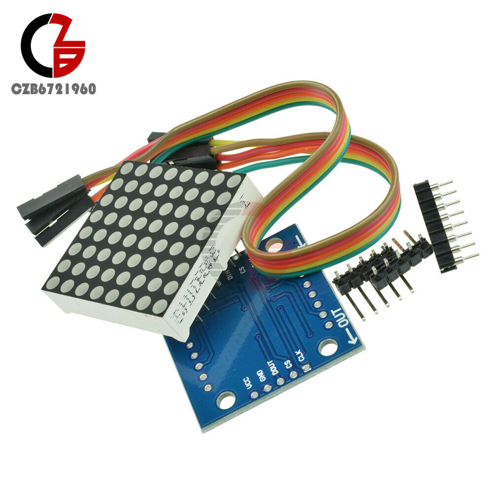 10Pcs MAX7219 Dot Matrix Microcontroller Display Module DIY Kits Fit For Arduino