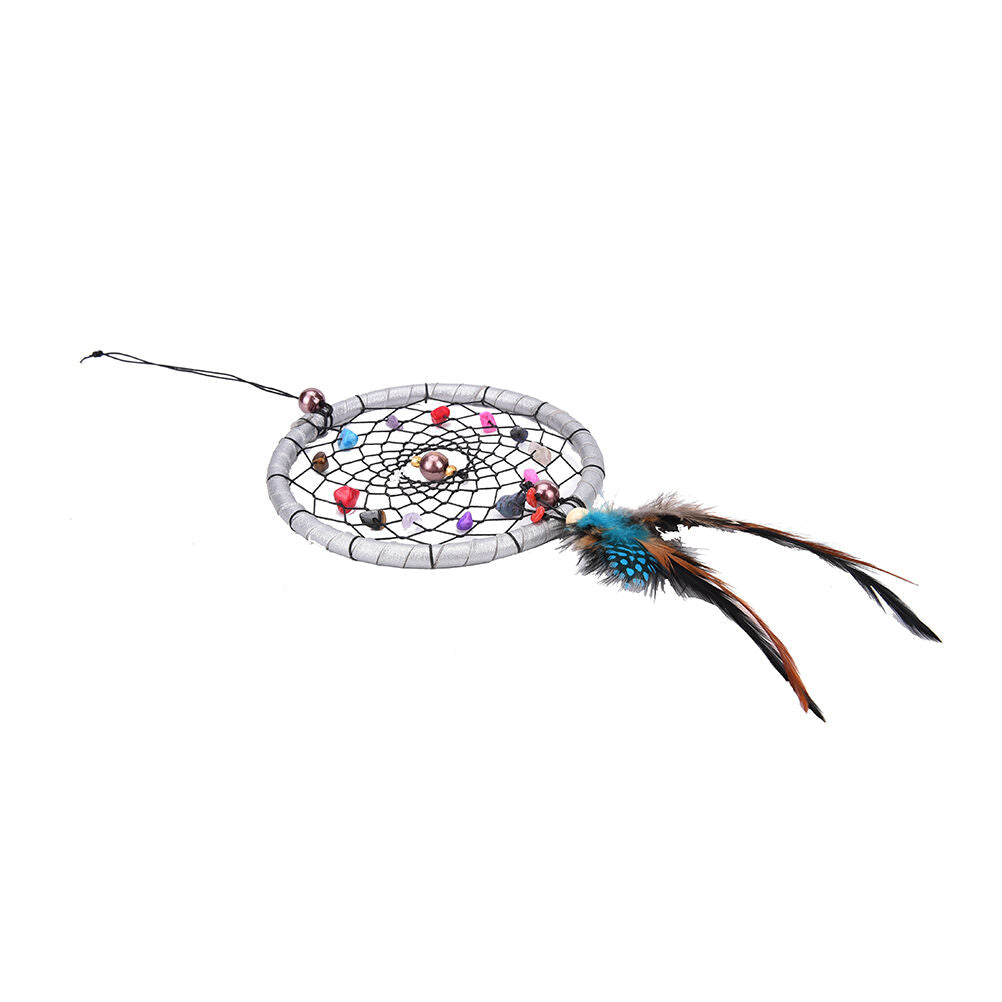 Small Feather Handmade Dream Catcher Car Wall Door Hanging Decoration Ornamen SJ