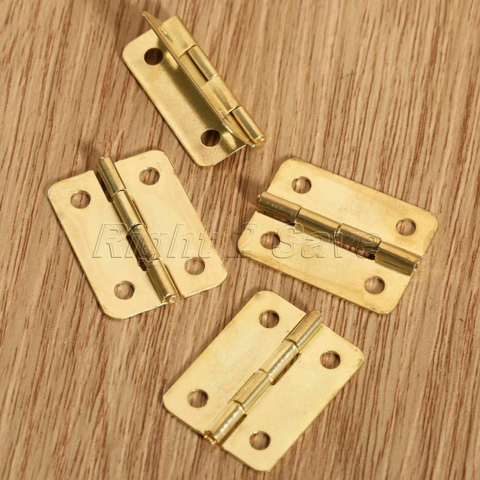 Mini Golden Hinges Jewelry Box Furniture Cabinet Case Hardware Hinges Decorative