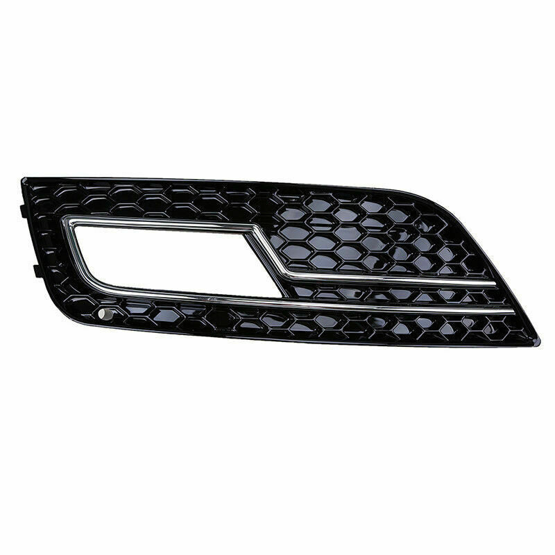 Chrome Left Side Front Bumper Fog Light Grille Grill Fit Audi A4 B8 2013-2016 15