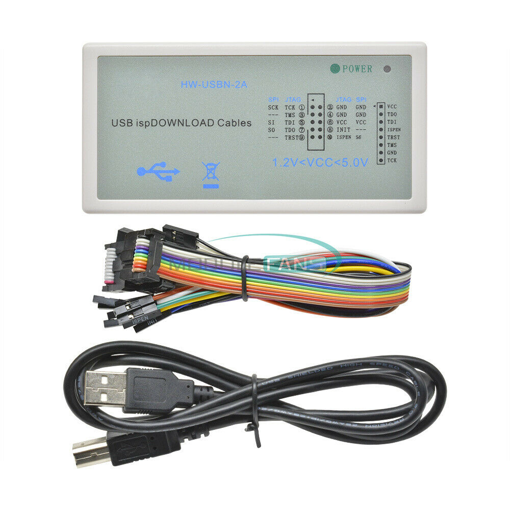 USB Downloader FPGA CPLD Jtag ISP Programmer ispDownload Cable HW-USBN-2
