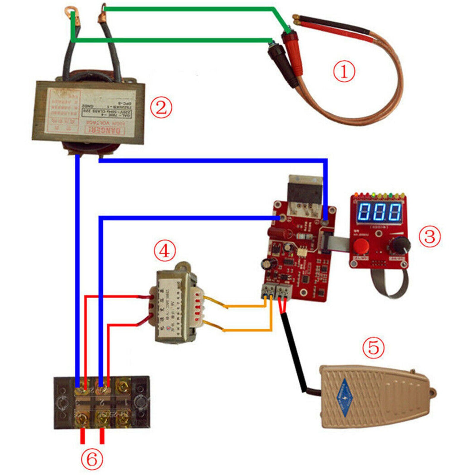 Spot Welder Time Control Board 100A Updating Current with Display Digital