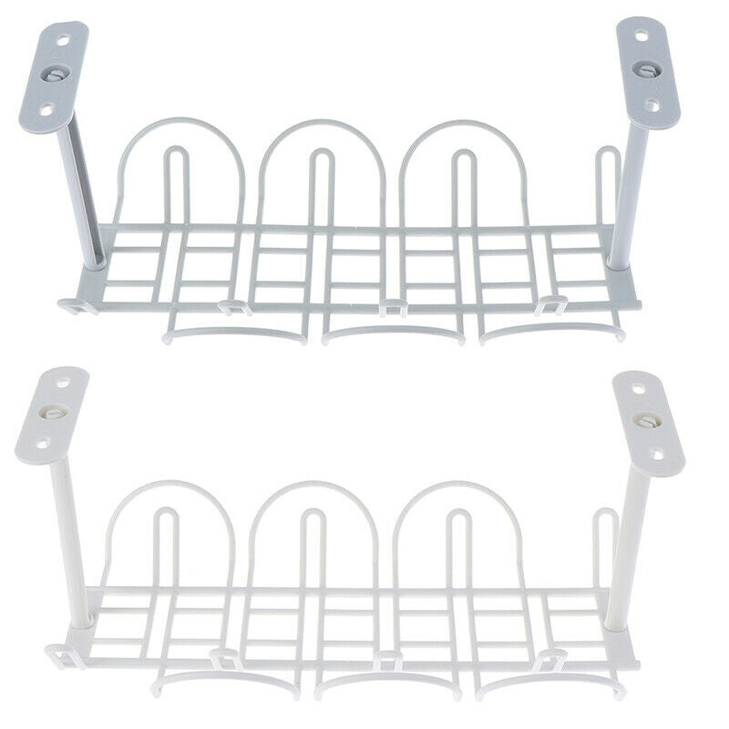 Shelf Strong Hanging Basket Socket Table Bottom Power Cable Wire OrganizerBDAU