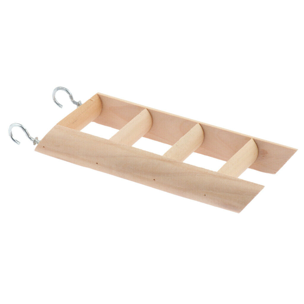 Natural Wood Small Animal Climbing Ladder Hamster Ladder for Pet Training