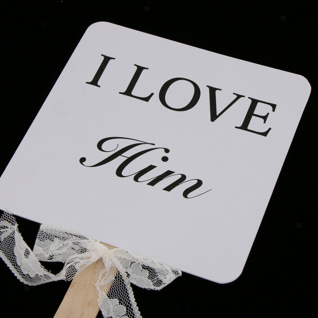 Wedding Sign I Love Him and I Love Her More Photo Booth Prop Wedding Decor