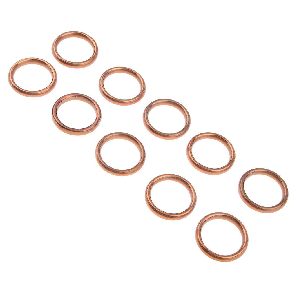 10 Piece Exhaust Muffler Gasket Kit ID: 30 Mm Outside Diameter: 40 Mm for CG125