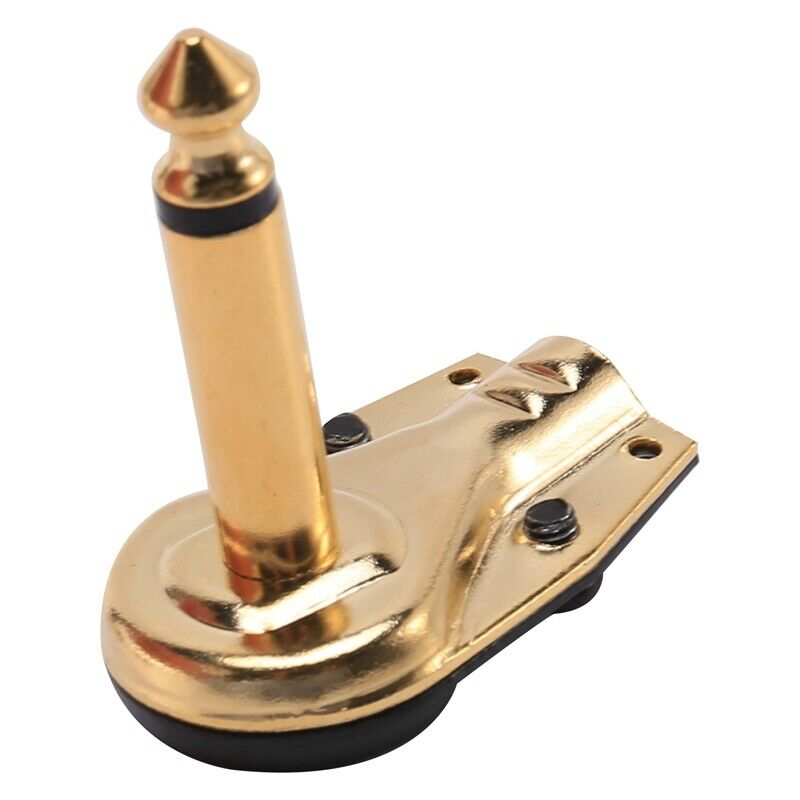 DIY 6.35MM 1/4inch Mono Male Right Angle Pancake Style Plug Connectors for SpeJ4