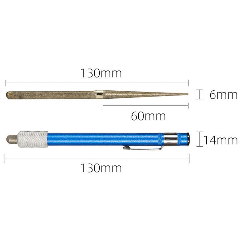 Portable Diamond Sharpening Steel Rod Fishing Tool Pen Stick Sharpener Po.l8
