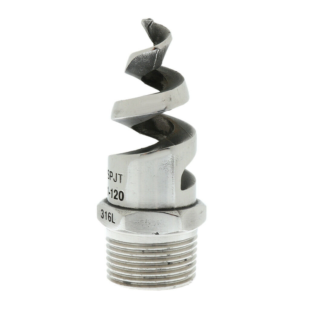 Spiral Spray Nozzle 1" Male 316L Stainless