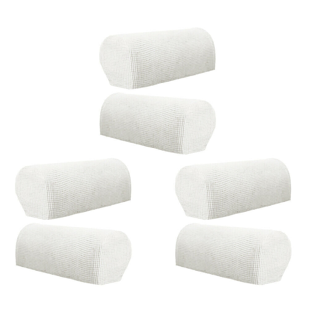3 Pairs Stretch Armrest Covers Anti-Slip Stain Resistant Furniture Protector for