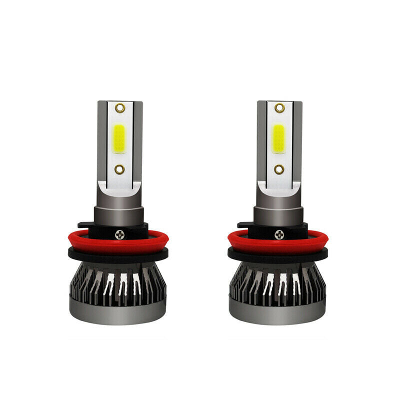 2PCS H9/H8/H11 CREE LED Headlight 255000LM Beam Bulb 6000K HID Car Fog Light Kit