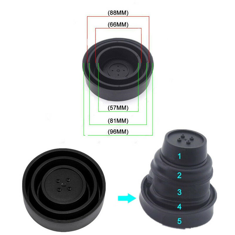 2Pcs Car Headlamp Dust Cover 5 Sizes Waterproof Cap For LED Headlight HID Lamp