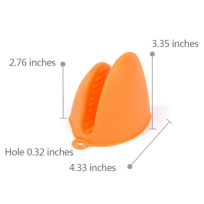 1PC Kitchen Glove Heat Resistant Grip Baking BBQ Mitt Oven Pot Holder Silic Fx