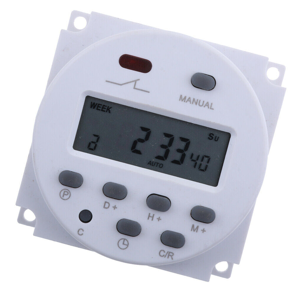220V Digital LCD Power Programmable Timer Time Switch Relay 16A Quality