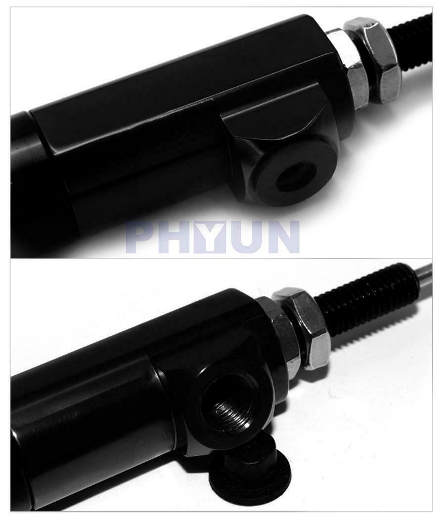 Black Motorcycle Hydraulic Brake Clutch Master Cylinder Rod Pump 12.7mm Piston