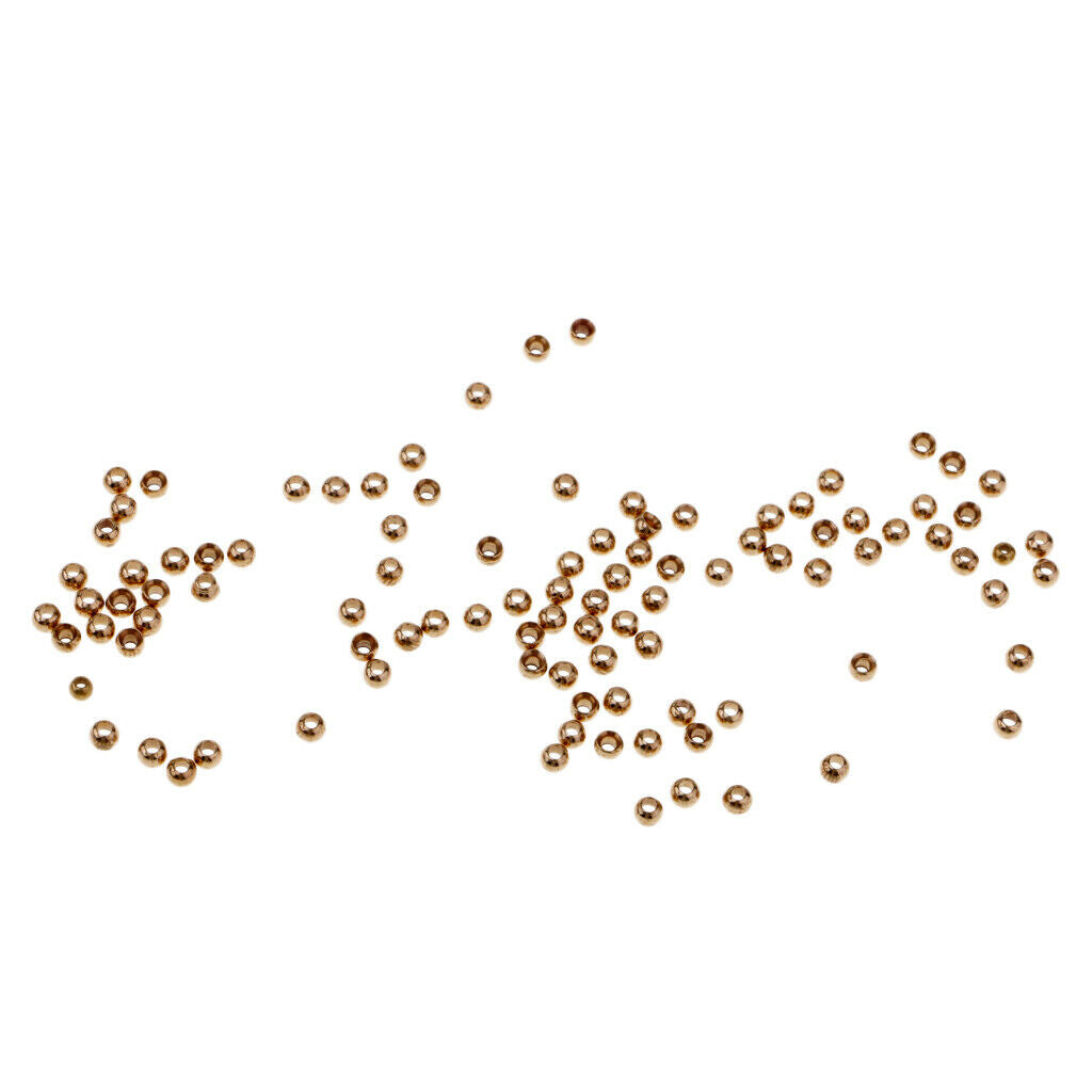 Fly Tying Beads Assortment Hook Nymph Belly Eyes Head Ball Bead 2.8mm 100pcs